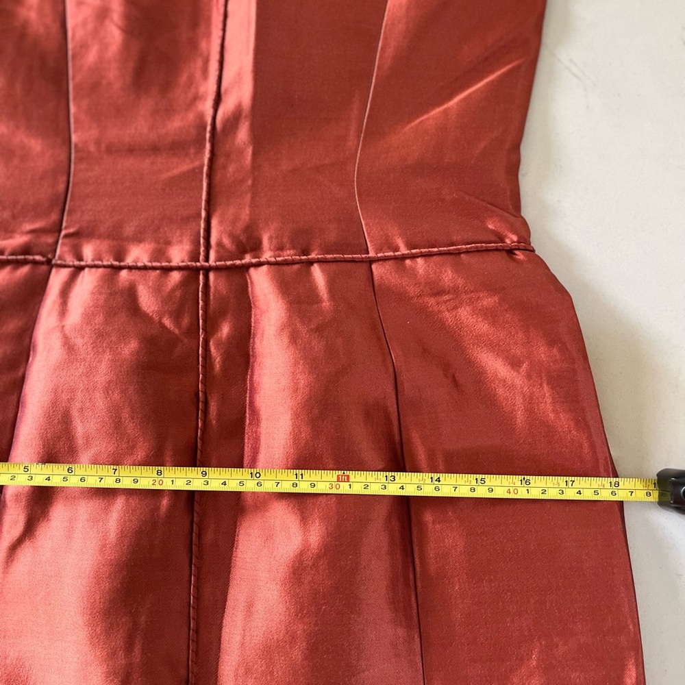 NWOT Chado Ralph Rucchi Salmon Silk Cocktail Dress - size 6 - Picture 9 of 12